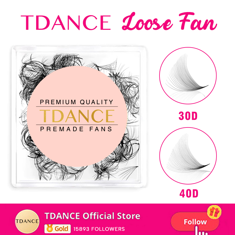 Eyelash Extension Medium - TDANCE 30D/40D Loose Fans Pointy Base