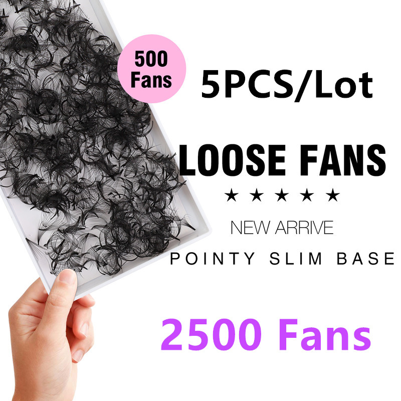 Eyelash Extension Medium - TDANCE 2500 Loose Fans Pointy Base
