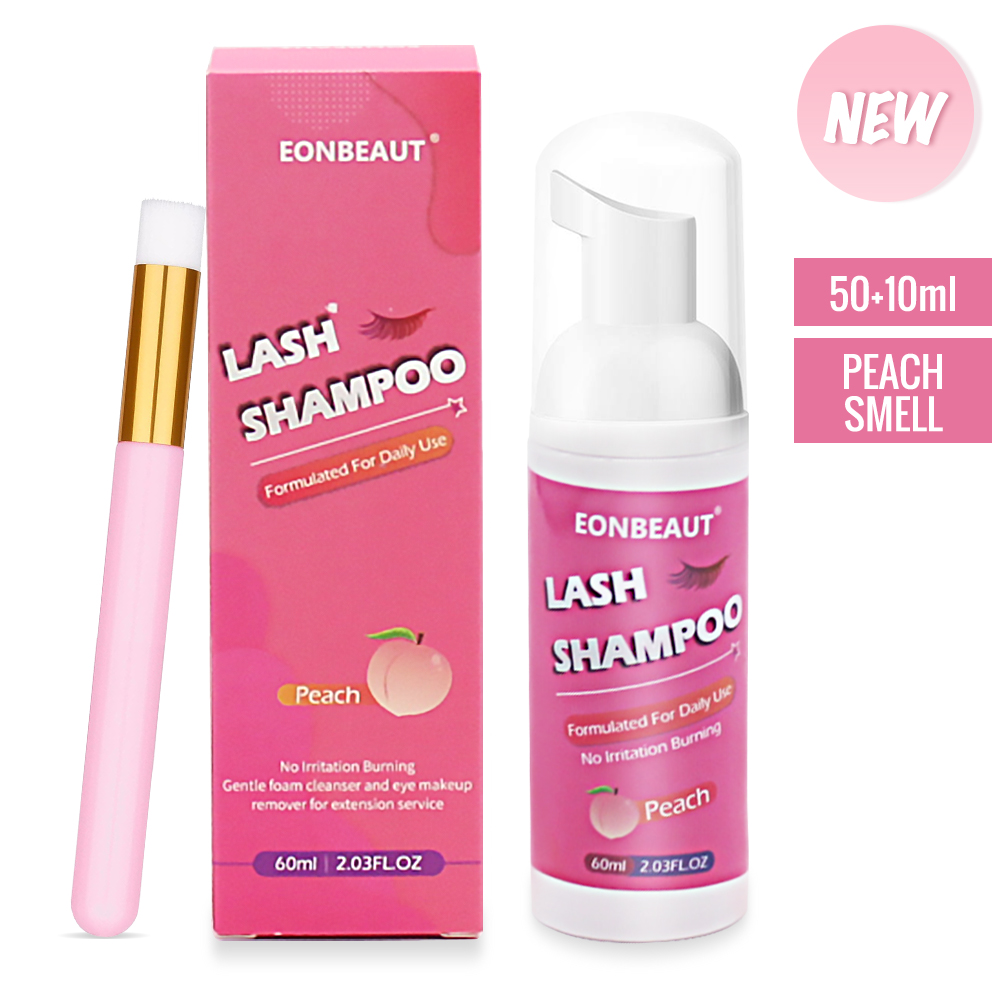 Eyelash Extension Foam Cleanser - 60ml Eyelash Extension Shampoo Pump Press
