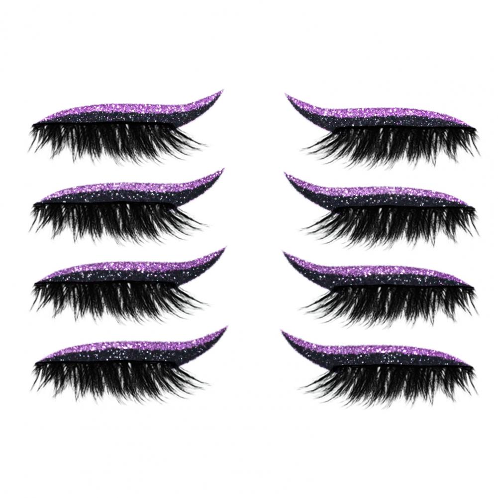 Lash Mapping Sticker - 4 Pairs/Set Eyeliner Lashes Sticker Easy