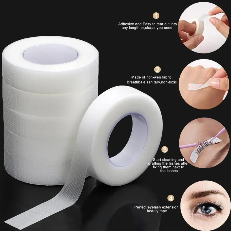 Eyelash Extension Remover At Home - Transparent Micropore Breathable Fabric Eyelash Tape