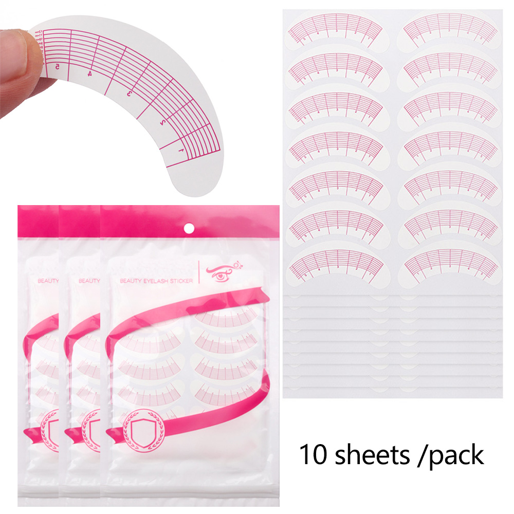 Lash Mapping Sticker - 2/5 Packs Lash Mapping Stickers Under