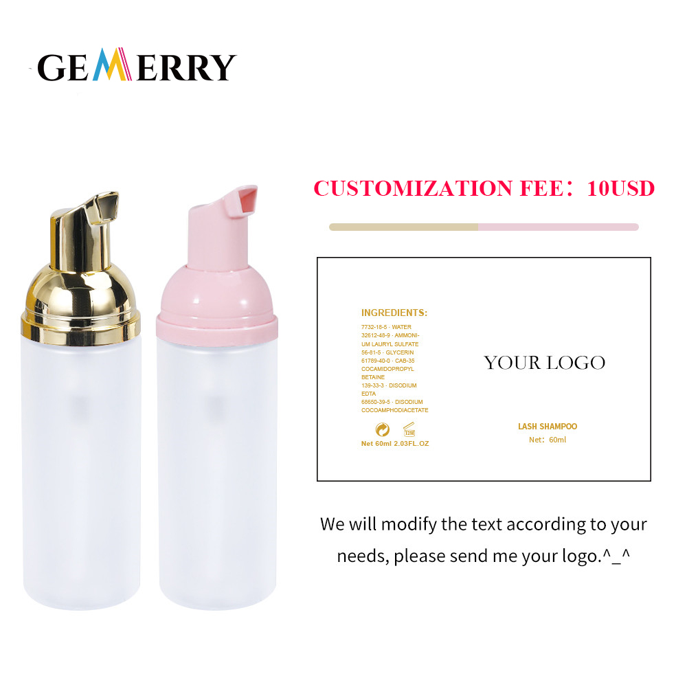 Eyelash Extension Foam Cleanser - 60ml Foam Lash Cleanser Shampoo for