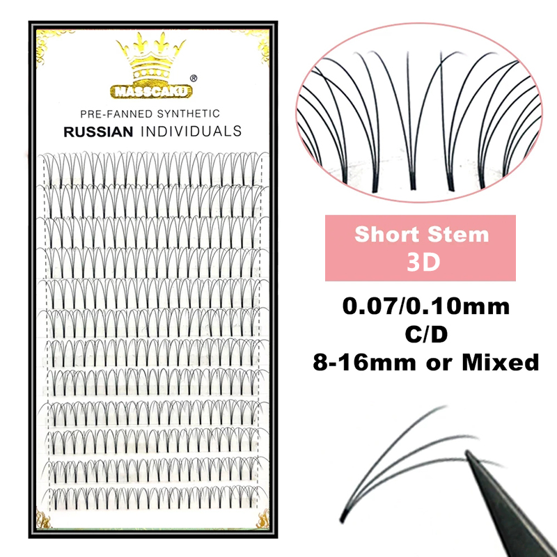 MASSCAKU Premade Russian Volum - Eyelash Extension Remover At Home 评论和价格