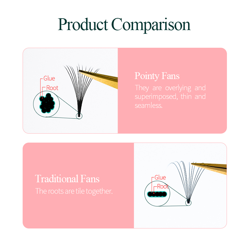 Song lashes Promade Fans 3D-10 - Eyelash Extension Korea 评论和价格