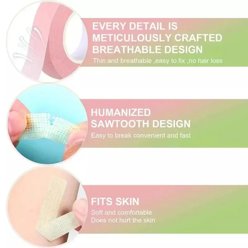 3pc Eyelash Extension Lint Bre - Tape Breathable Lash 评论和价格