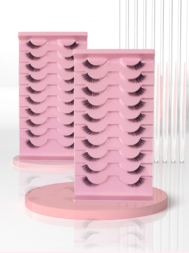 AMSDCN 10 pairs of 3D syntheti - Eyelash Extension Medium 评论和价格