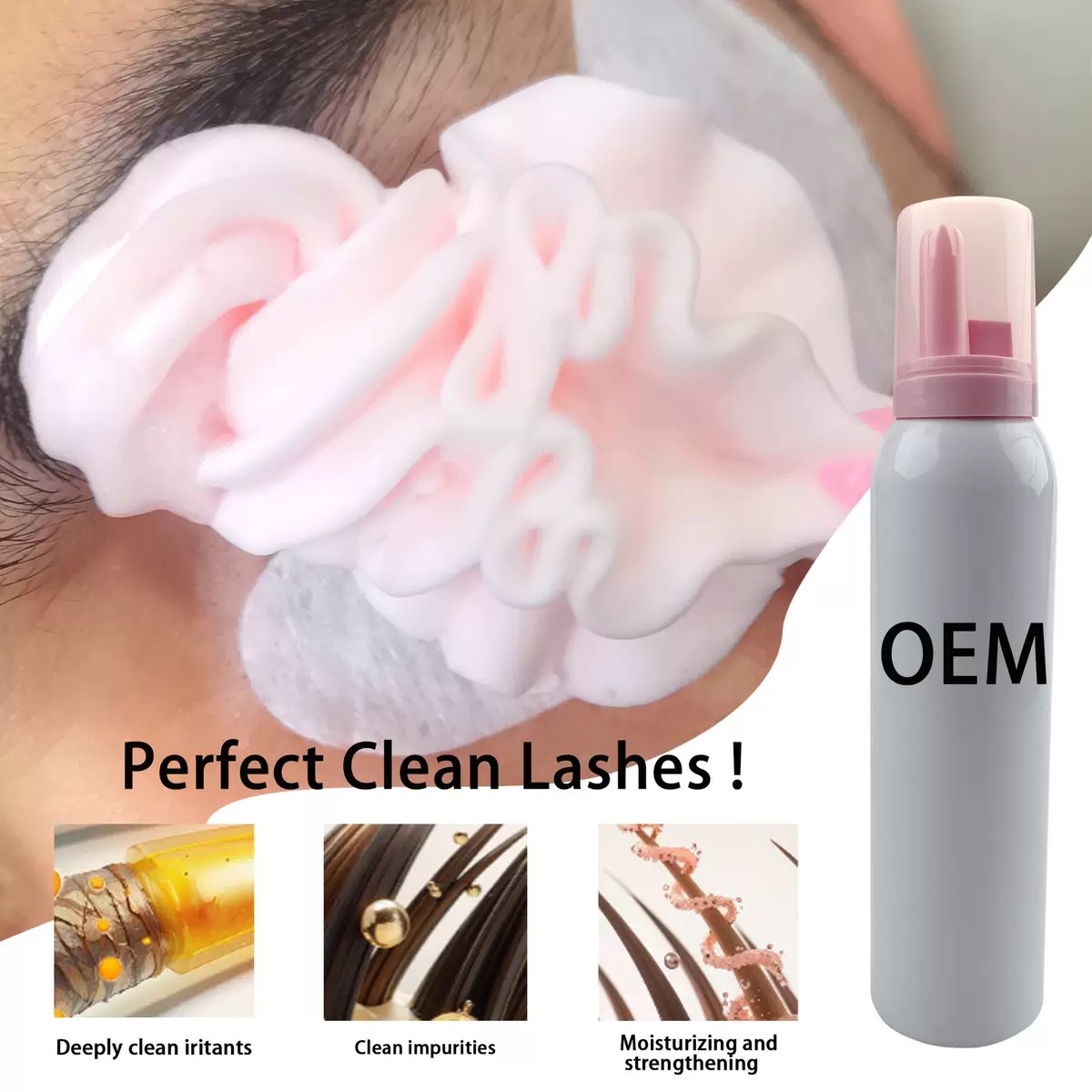 Customized  Whipped Lash Shamp - Eyelash Extension Foam Cleanser 评论和价格