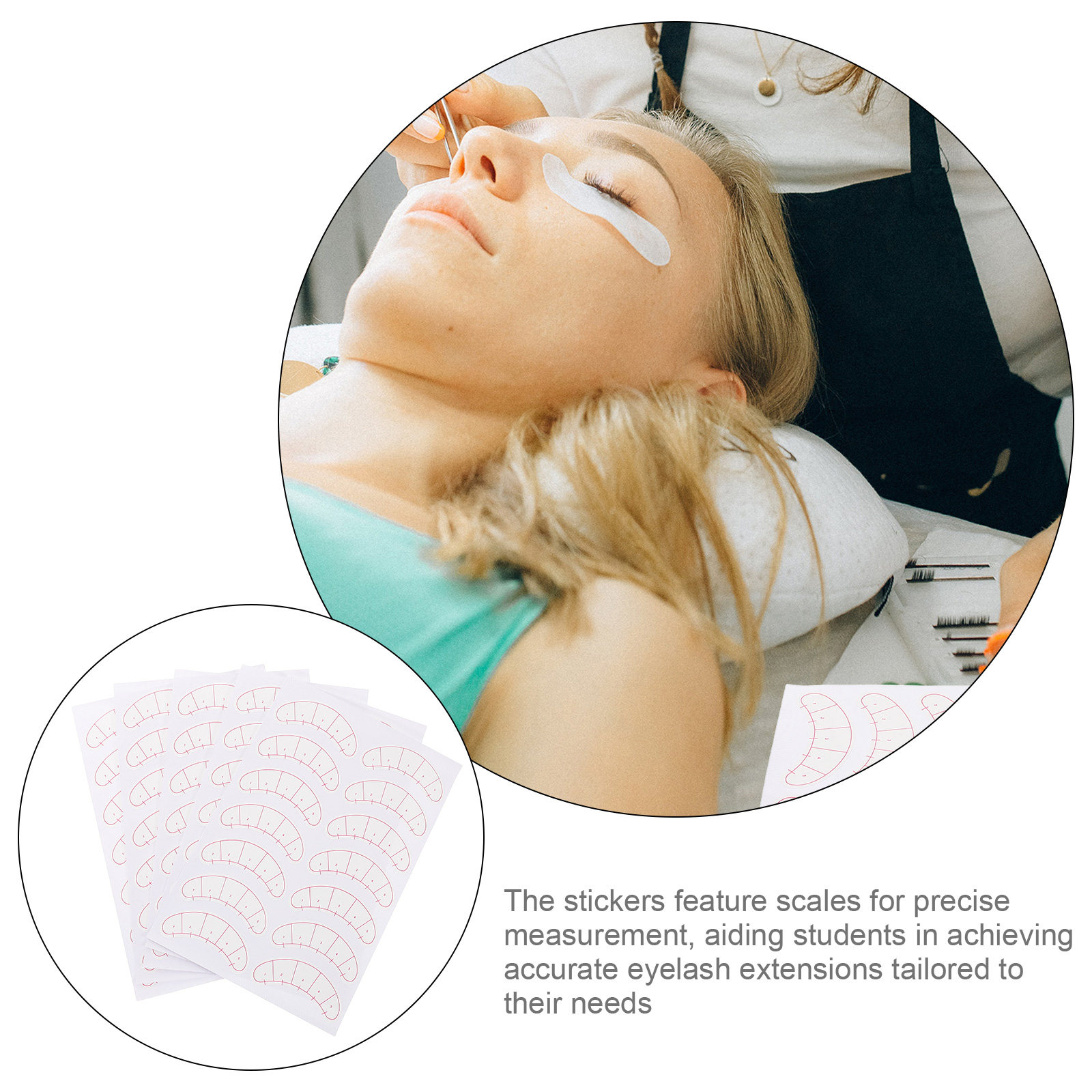 10 Sheets Eyelash Extension Pa - Lash Mapping Sticker 评论和价格