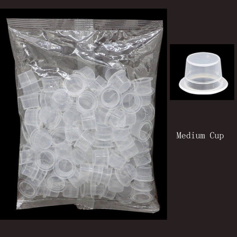 Disposable Tattoo Ink Cups Sma - Eyelash Extension Medium 评论和价格