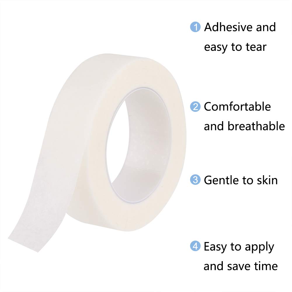 5Rolls White Eyelash Tape Adhe - Tape Breathable Lash 评论和价格