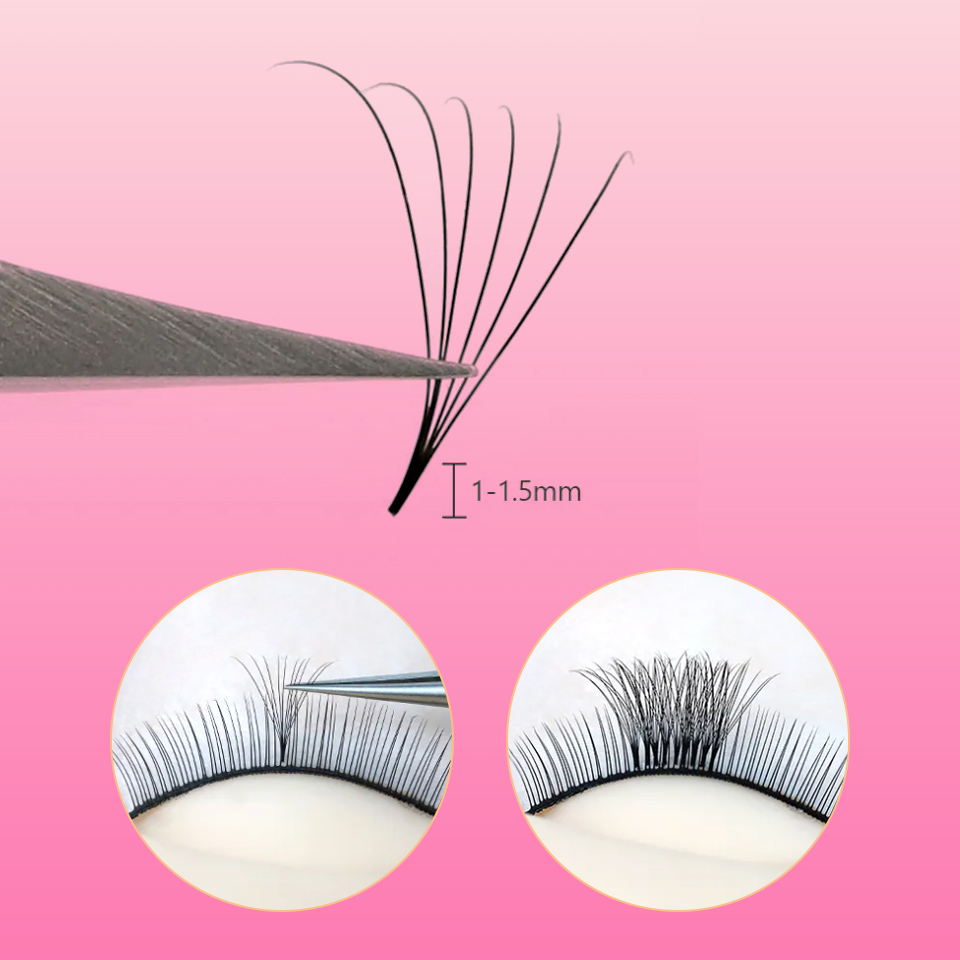 Lashprofessor 3D-40D Cluster L - Eyelash Extension Medium 评论和价格