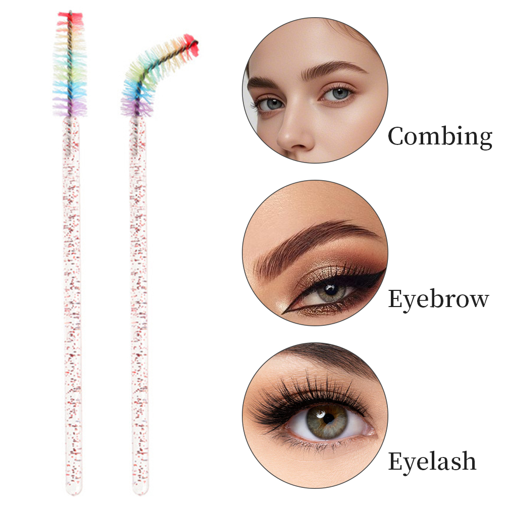 50PCS Rainbow Crystal Eyelash  - Eyelash Extension Remover At Home 评论和价格
