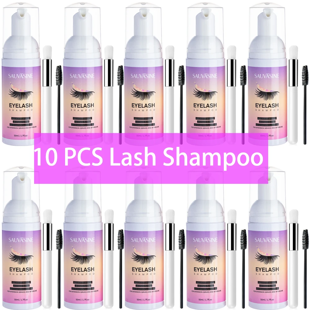 5/10PCS 50ML Eyelash Extension - Eyelash Extension Foam Cleanser 评论和价格