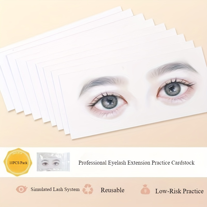 Reusable Eyelash Mapping Cards - Eyelash Extension Course 评论和价格