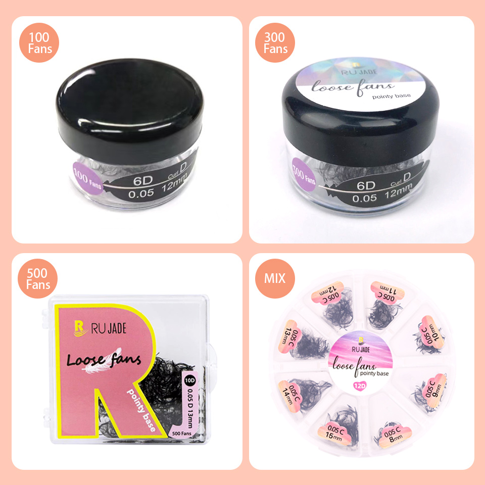 RUJADE Thin Pointy Base Premad - Eyelash Extension Remover At Home 评论和价格