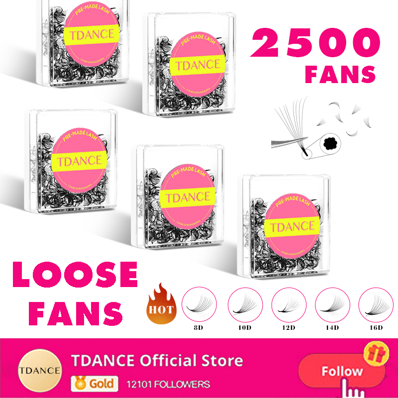 TDANCE 2500Fans Pointy Base Lo - Eyelash Extension Medium 评论和价格