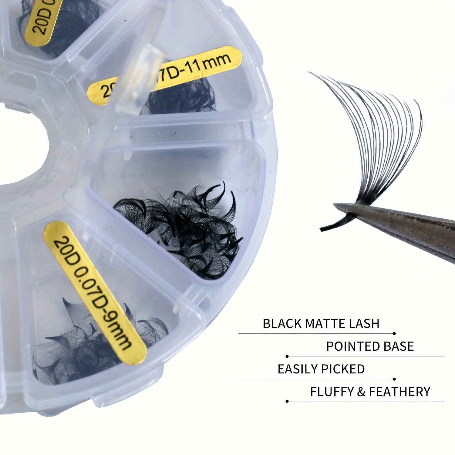 Sackvis 480 Fans Loose 8-15mm  - Eyelash Extension Medium 评论和价格