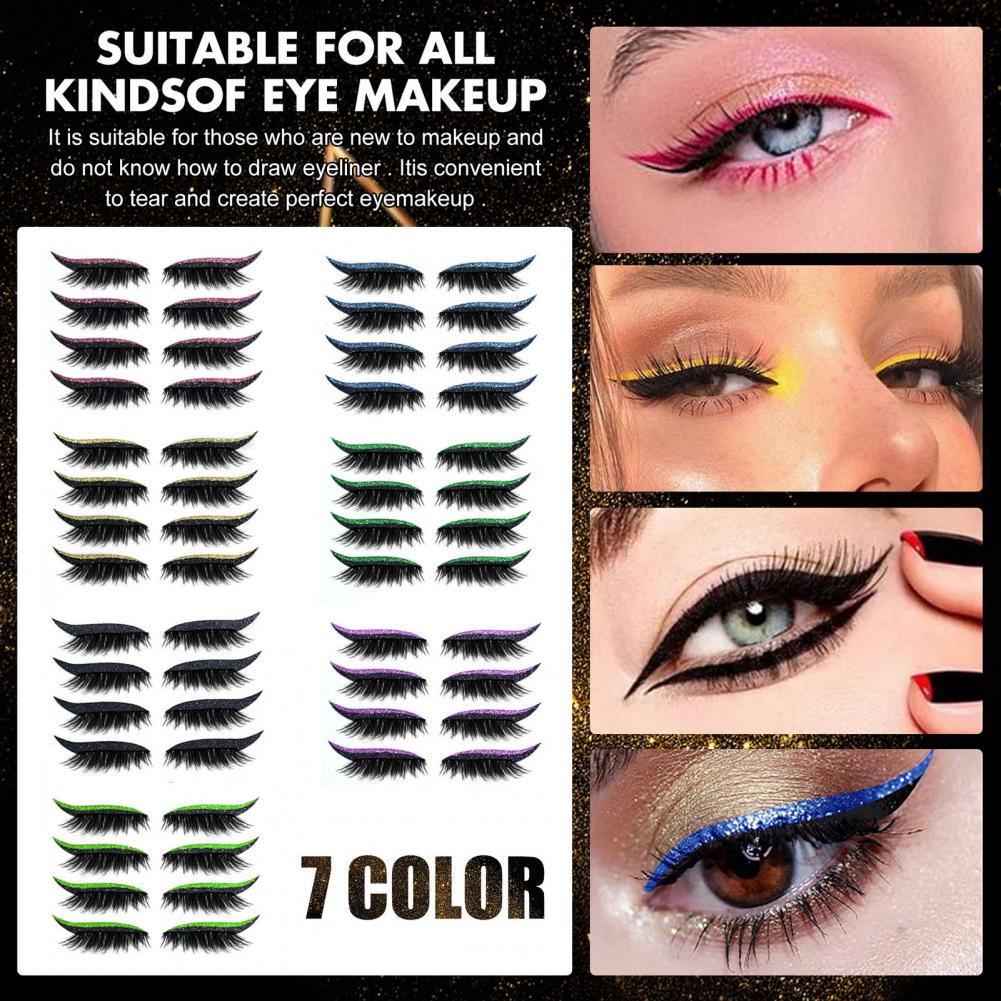 4 Pairs/Set Eyeliner Lashes St - Lash Mapping Sticker 评论和价格