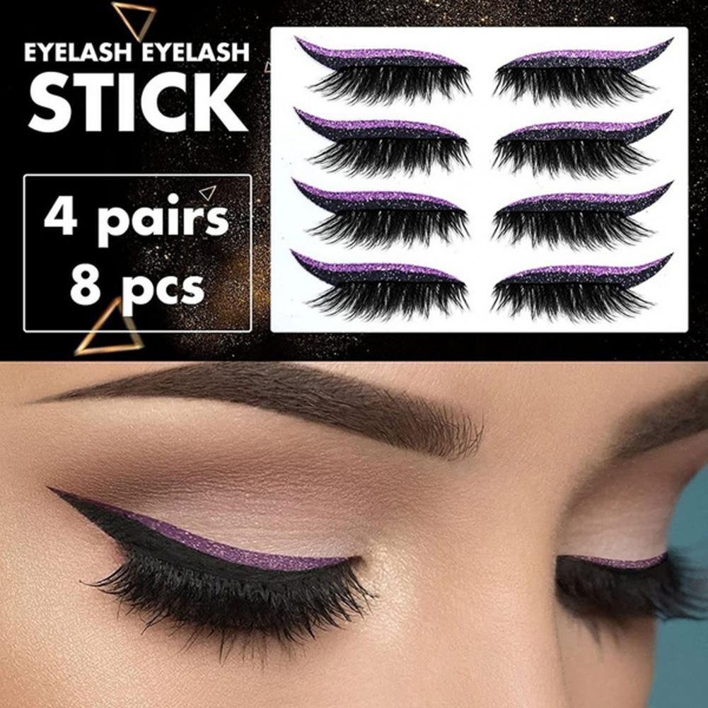 4 Pairs/Set Eyeliner Lashes St - Lash Mapping Sticker 评论和价格