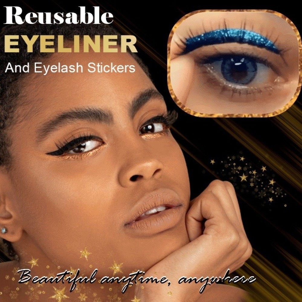 4 Pairs Lazy Eye Shadow Eyelas - Lash Mapping Sticker 评论和价格