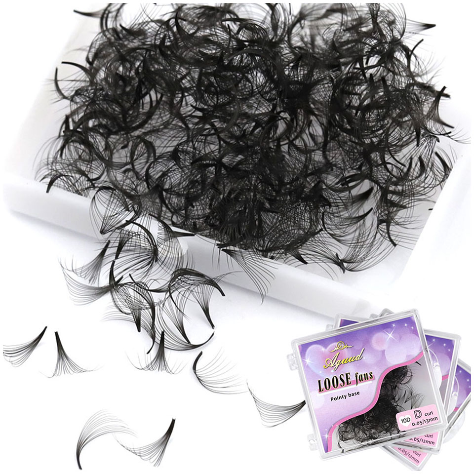 AGUUD 500 Fans Loose Fan Lashe - Eyelash Extension Medium 评论和价格