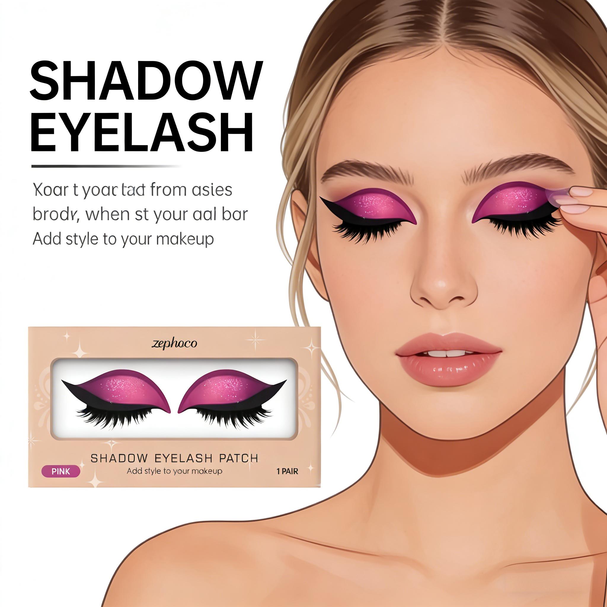 Lazy Eye Shadow Eyelash Patch  - Lash Mapping Sticker 评论和价格