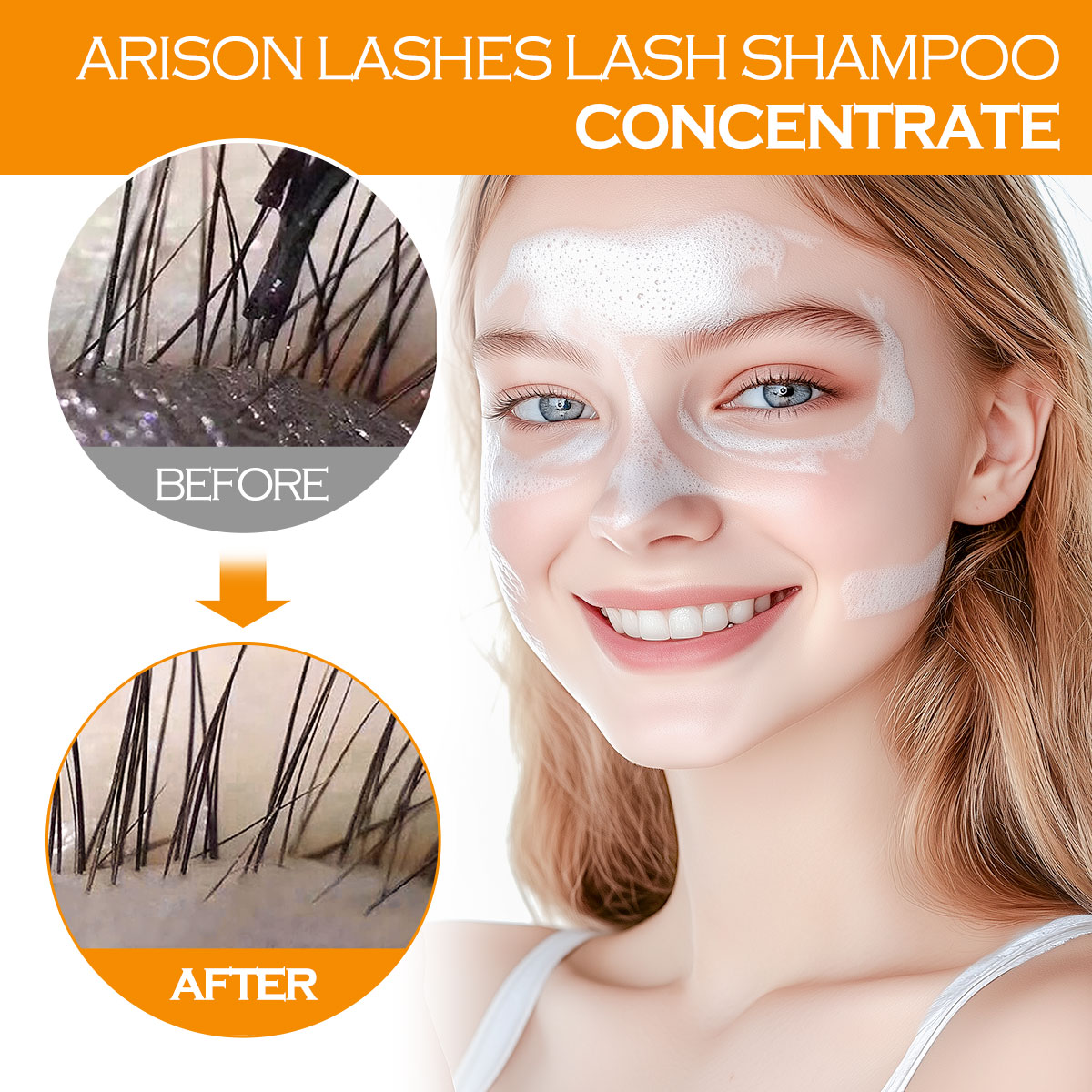 ARISON 100ml Lash Shampoo Conc - Eyelash Extension Foam Cleanser 评论和价格