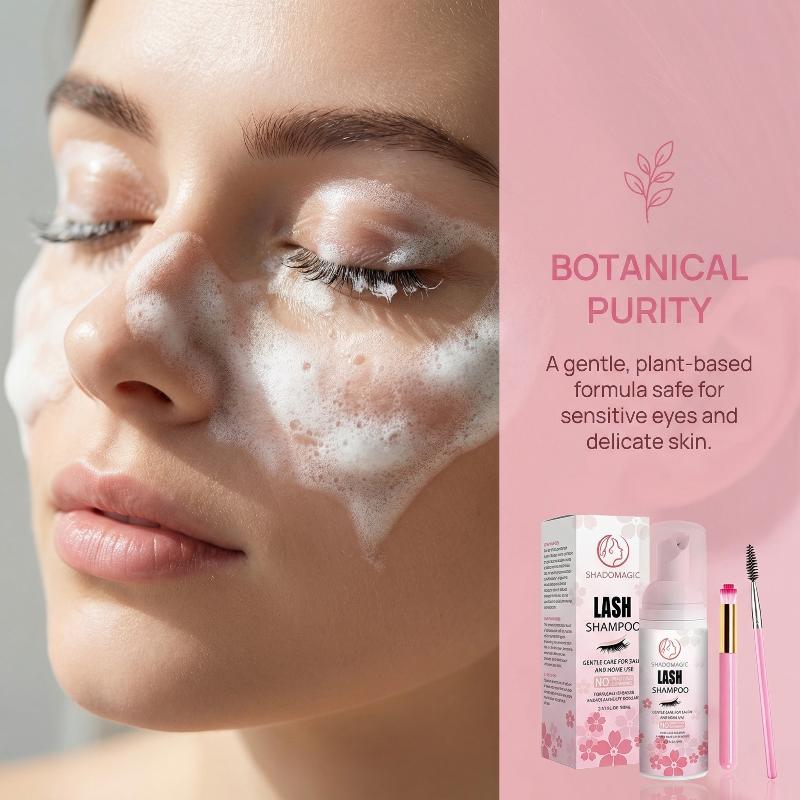 Lash Shampoo 60ML Fast Eyelash - Eyelash Extension Foam Cleanser 评论和价格