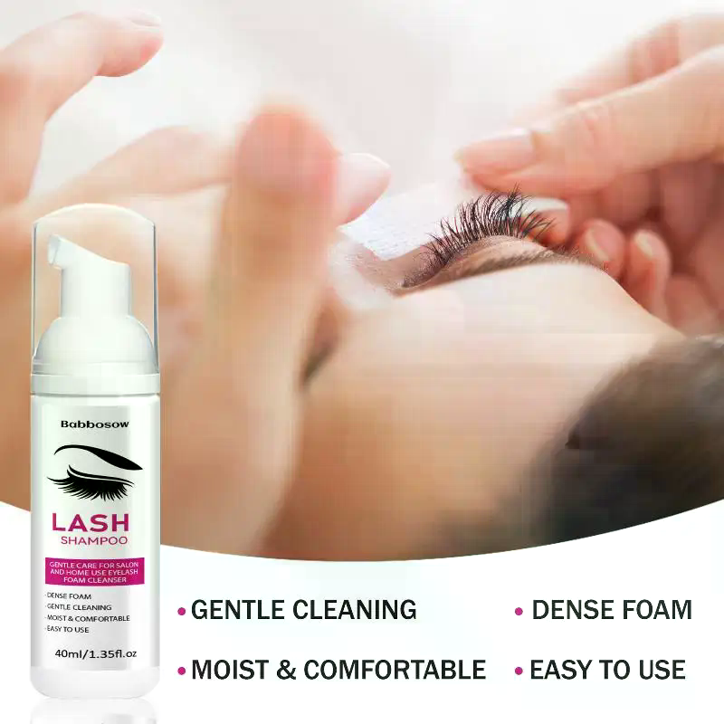 40ml Eyelash Extension Shampoo - Eyelash Extension Foam Cleanser 评论和价格