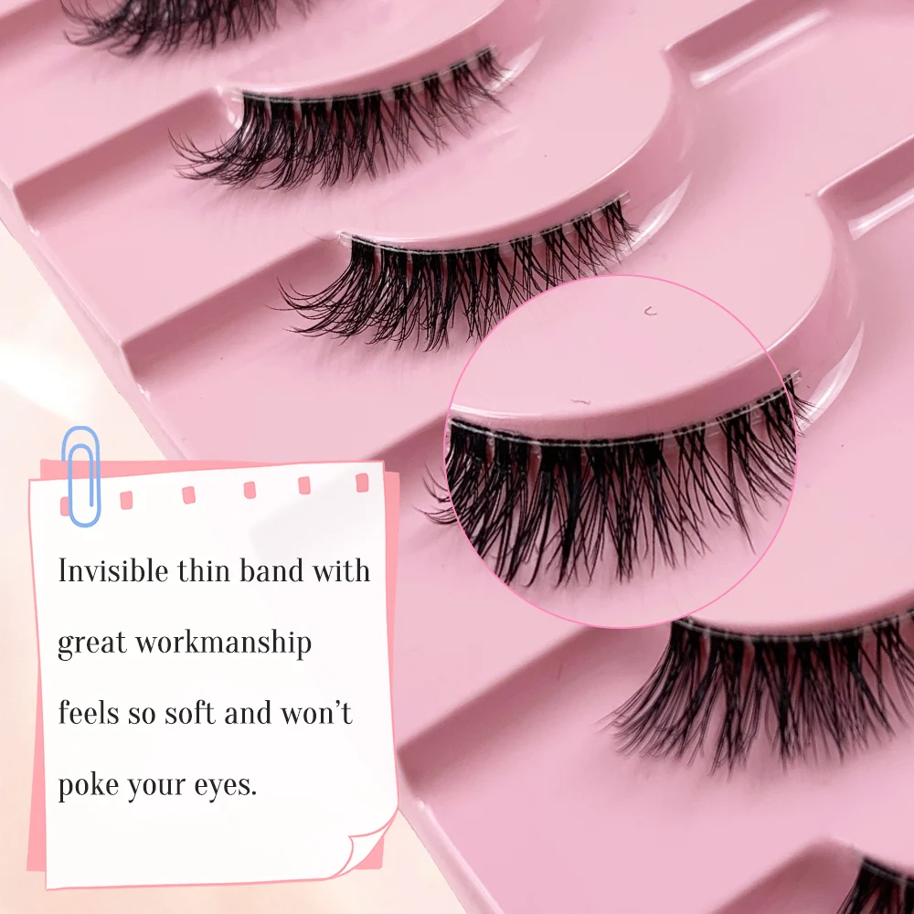 AMSDCN 10 pairs of 3D syntheti - Eyelash Extension Medium 评论和价格