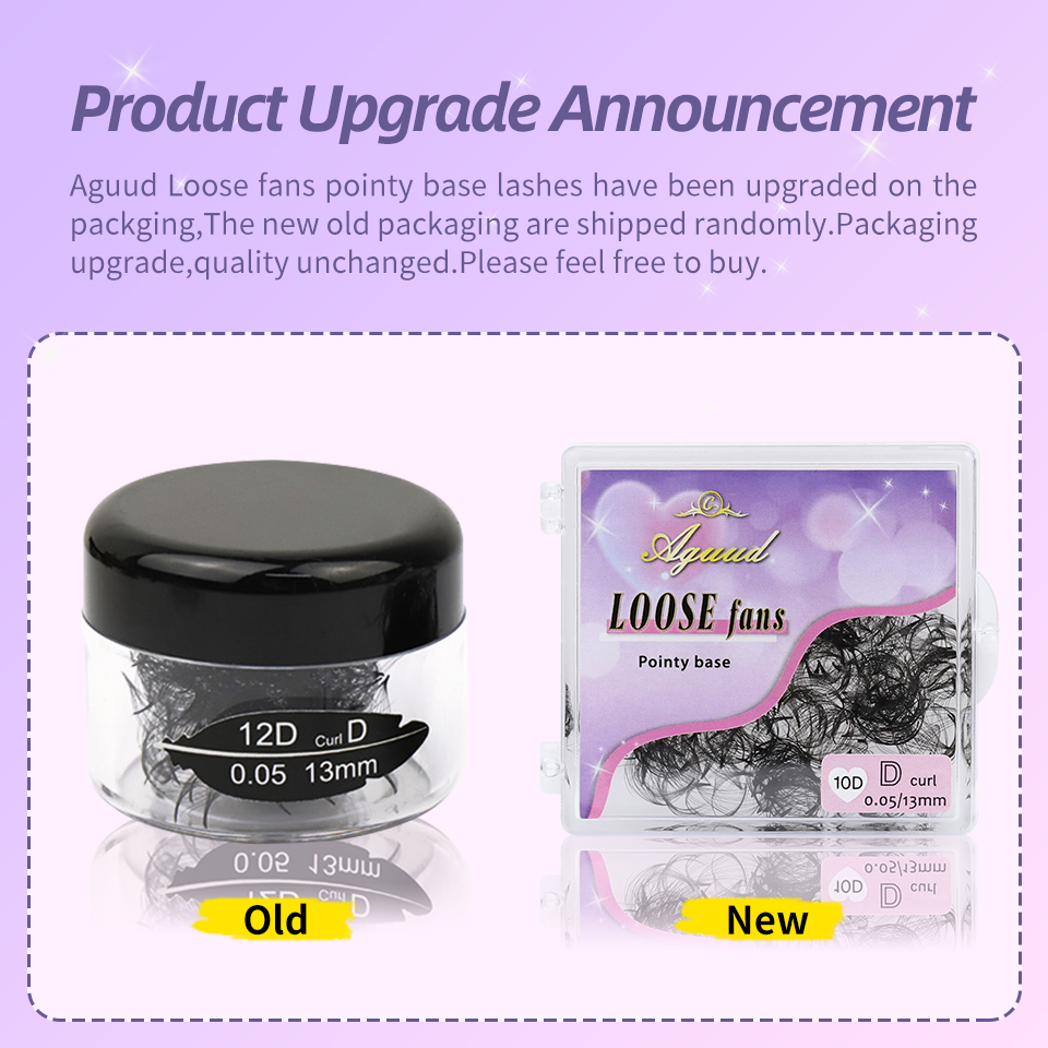 AGUUD 3D to 40D Thin Pointy Ba - Eyelash Extension Medium 评论和价格